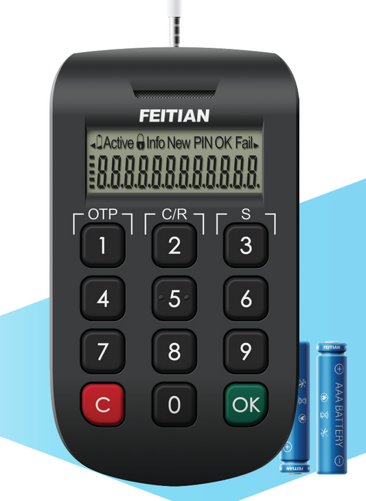 OTP Voice-Speaking Passcode Token with Large LCD Display | c300-V